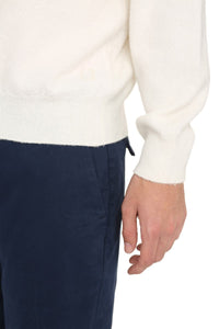 The (Alphabet) The (Knit) - Wool-Cashmere Blend Crew-Neck Pullover