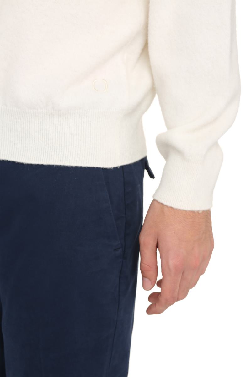 The (Alphabet) The (Knit) - Wool-Cashmere Blend Crew-Neck Pullover