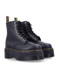 Dr. Martens 1460 Pascal Max Black Leather Platform Boots