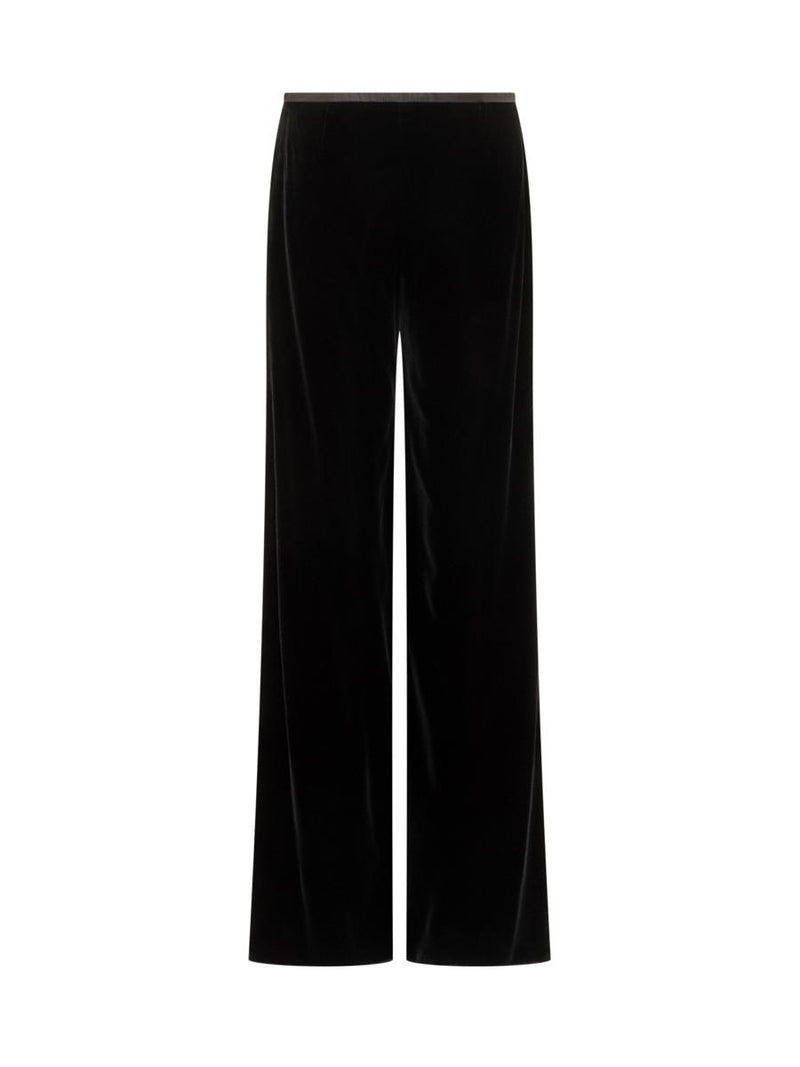 Emporio Armani Emporio Armani Velvet Wide Leg Trousers