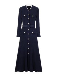 Self-Portrait Midi Dress With Belt