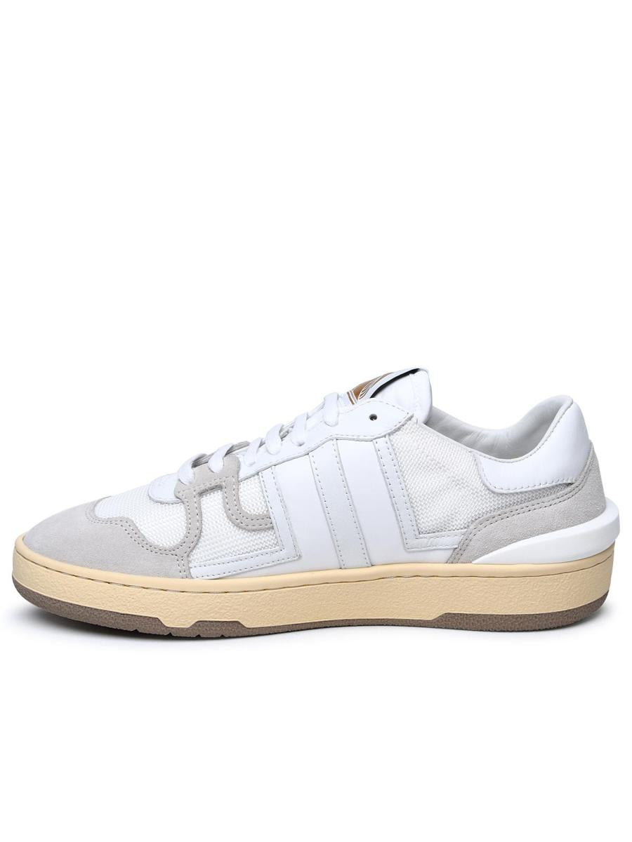 Lanvin White Leather Blend Sneakers