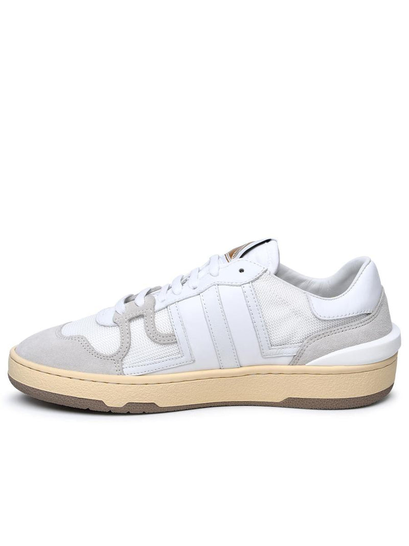 Lanvin White Leather Blend Sneakers