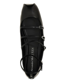 Alexander McQueen Leather Strap Ballet Flats