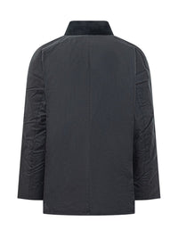 Barbour Barbour Black Waxed Jacket With Velvet Collar