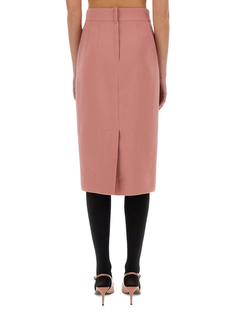 Dolce & Gabbana Dg Logo Longuette Pencil Skirt