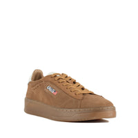 Autry Dallas Low Marshmallow And Cigar Suede Sneakers
