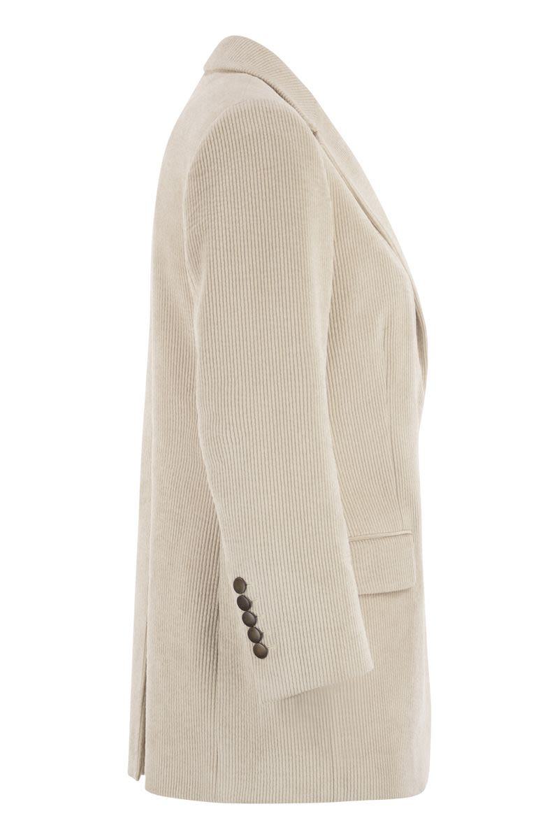 Saulina Antonia - Single-Breasted Velvet Jacket