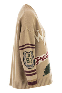 Weekend Max Mara Belgio - Over Cardigan In Wool Yarn