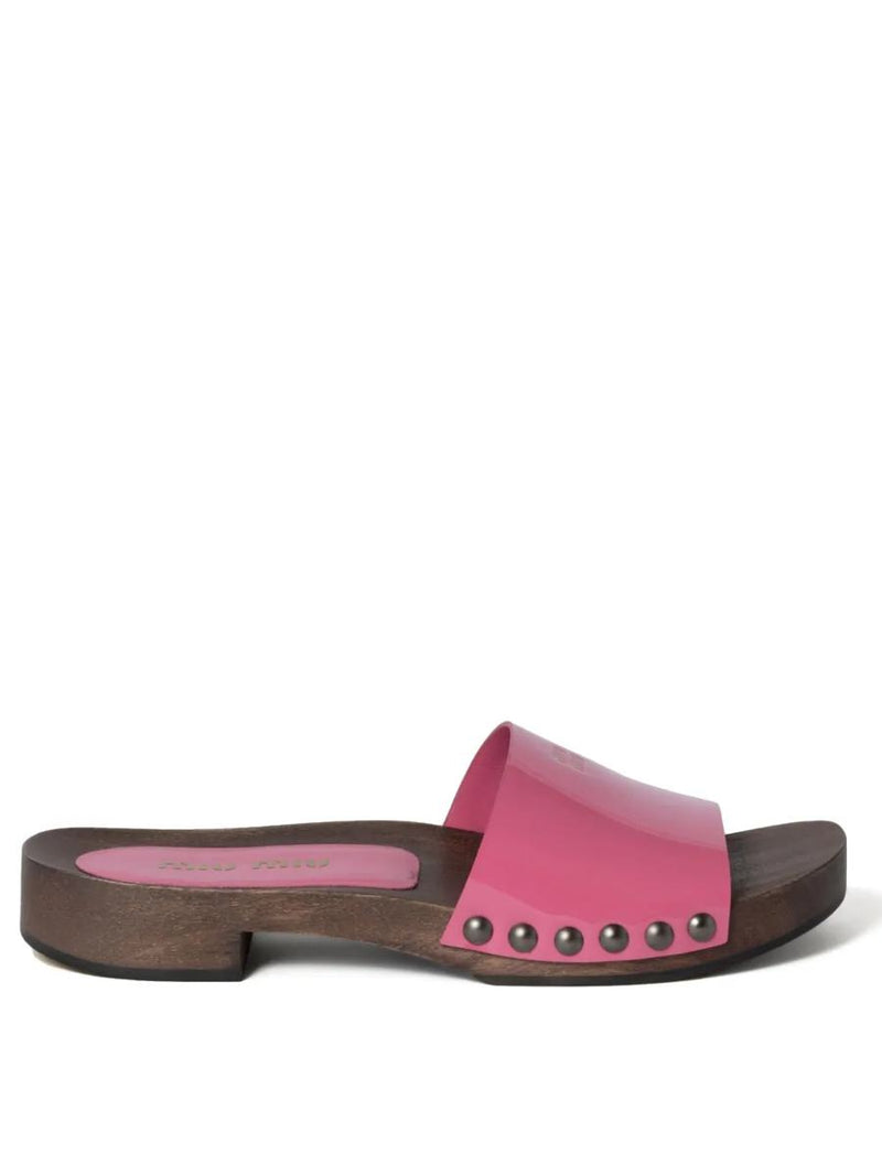 Miu Miu Patent Leather Clogs