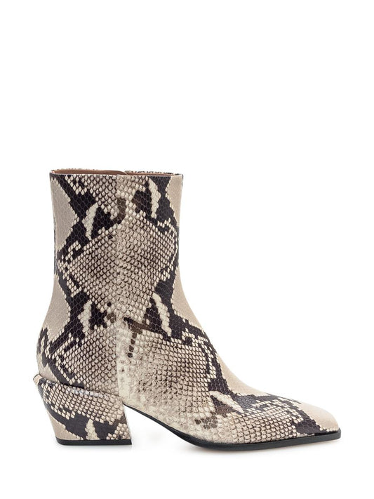 Paris Texas Paris Texas Ankle Boots In Python Print