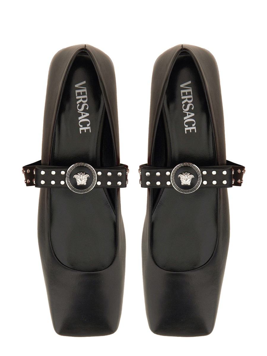 Versace Ballerina "Gianni" Ribbon With Studs