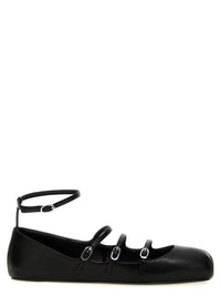 Alexander McQueen Leather Strap Ballet Flats