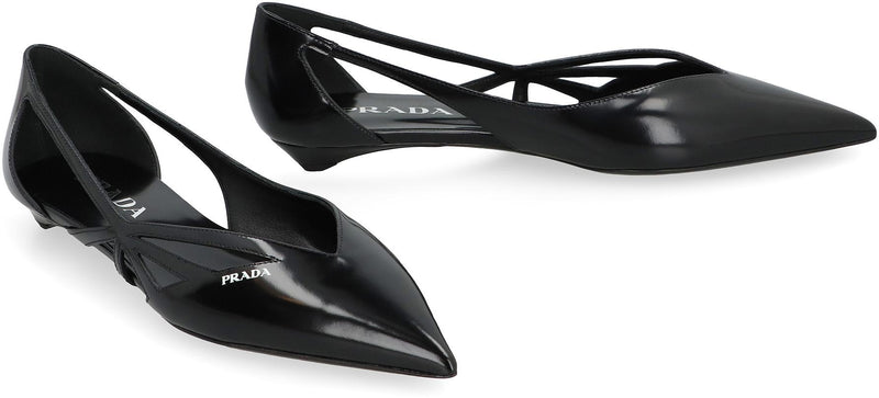 Prada Leather Ballet Flats