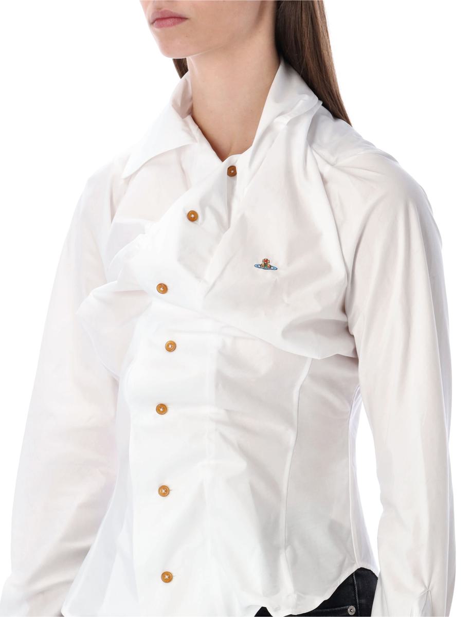 Vivienne Westwood White Drunken Sculpted Shirt