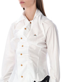 Vivienne Westwood White Drunken Sculpted Shirt
