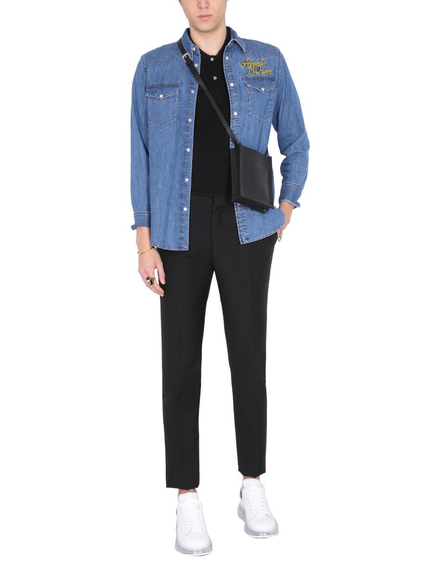 Alexander McQueen Shirt With Embroidered Logo