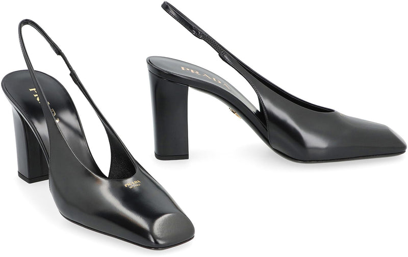 Prada Leather Slingback Pumps