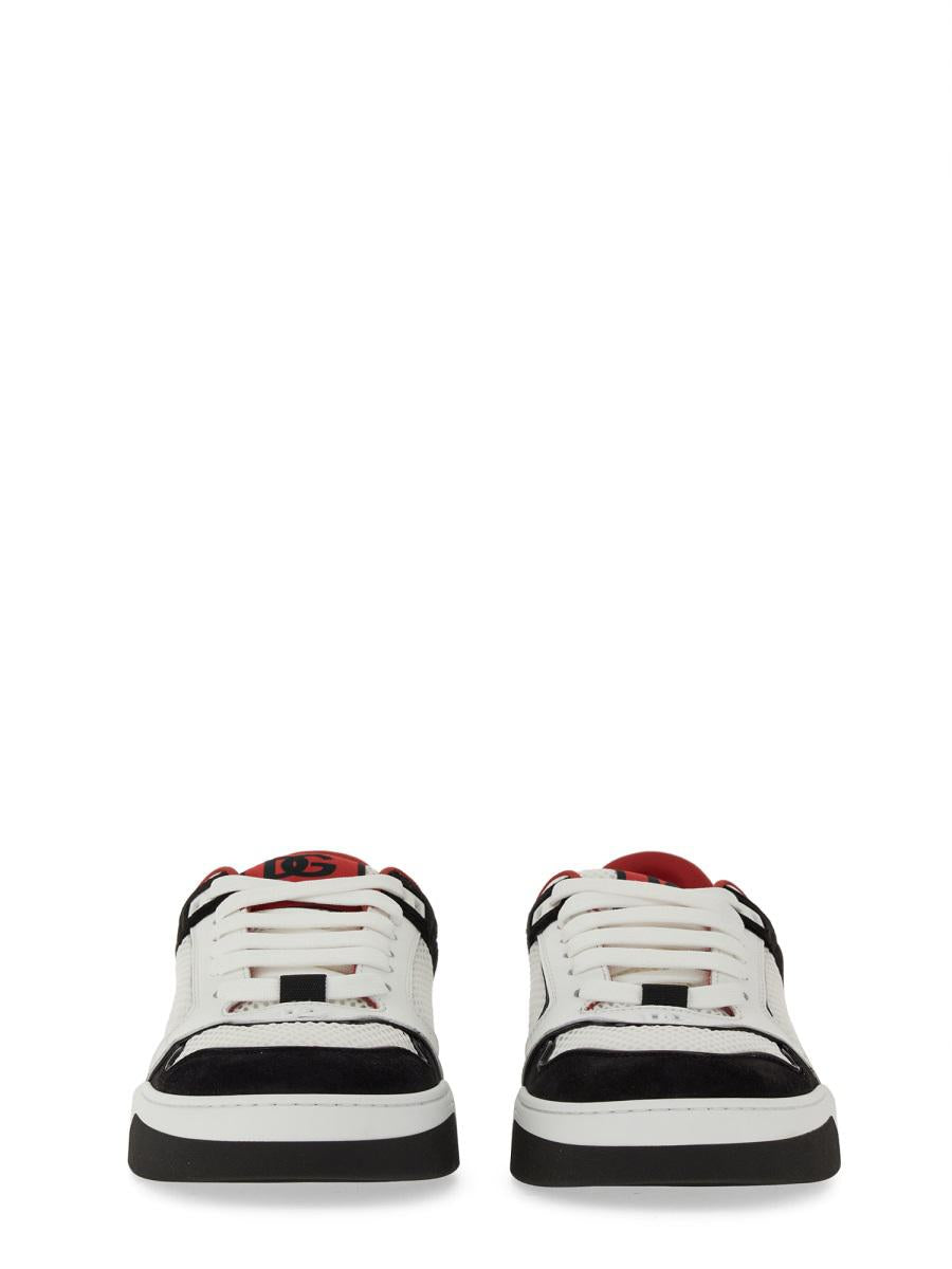 Dolce & Gabbana Leather And Mesh Sneaker