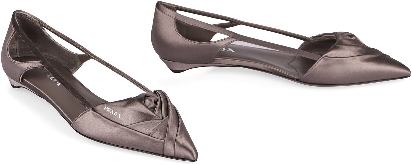 Prada Satin Ballet Flats