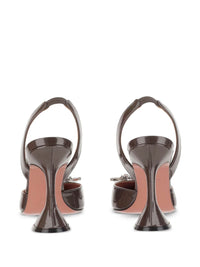 Amina Muaddi Begum Sling Patent 95 Décolleté