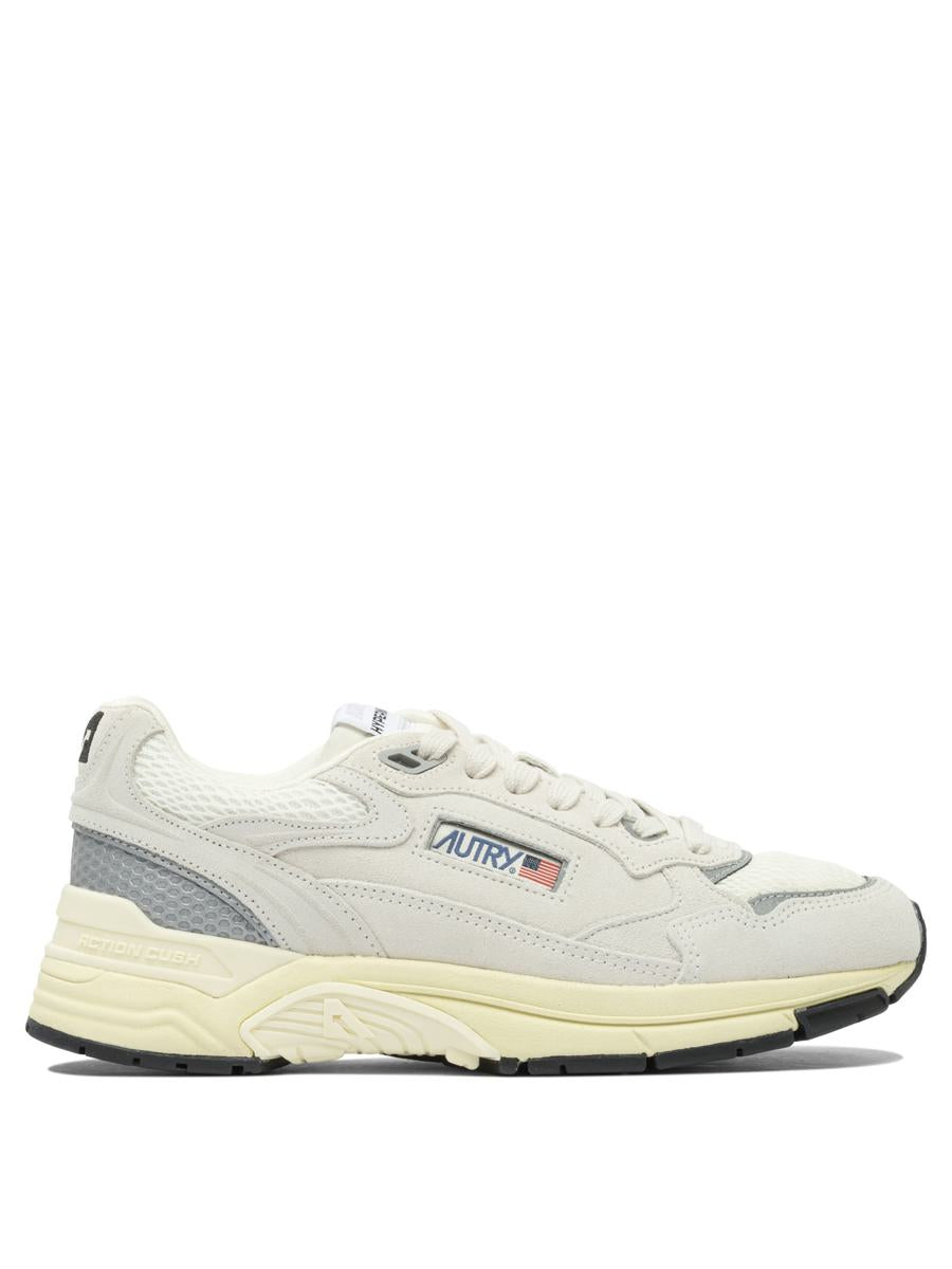 Autry Hyperway Low Man Suede/Mesh Wht/Silv