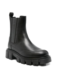 Love Moschino Black Calfskin Ankle Boots