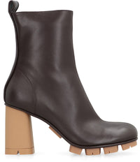 Bottega Veneta Shore Leather Ankle Boots