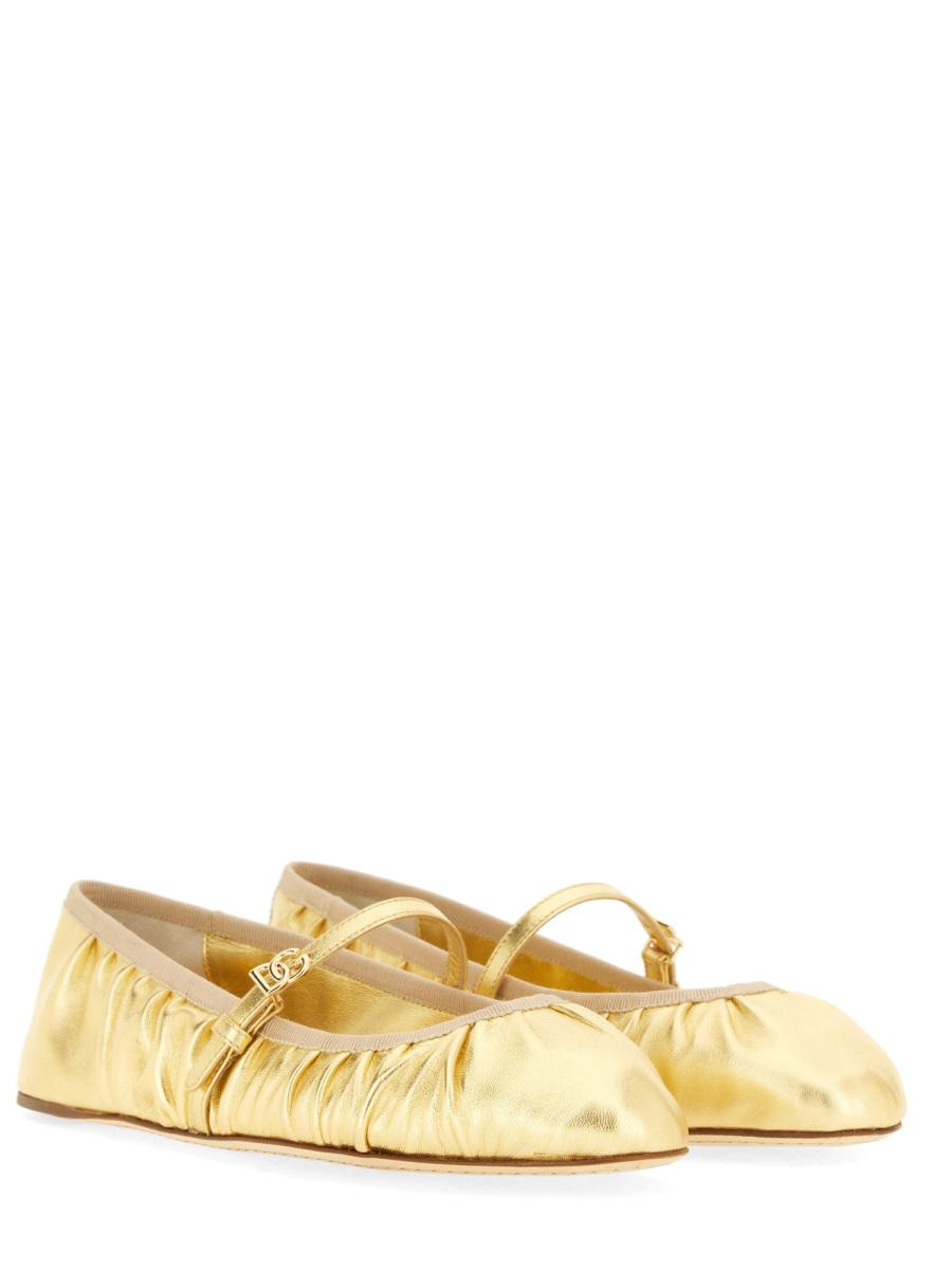 Dolce & Gabbana Mordoré Nappa Ballerina