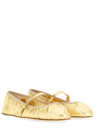 Dolce & Gabbana Mordoré Nappa Ballerina