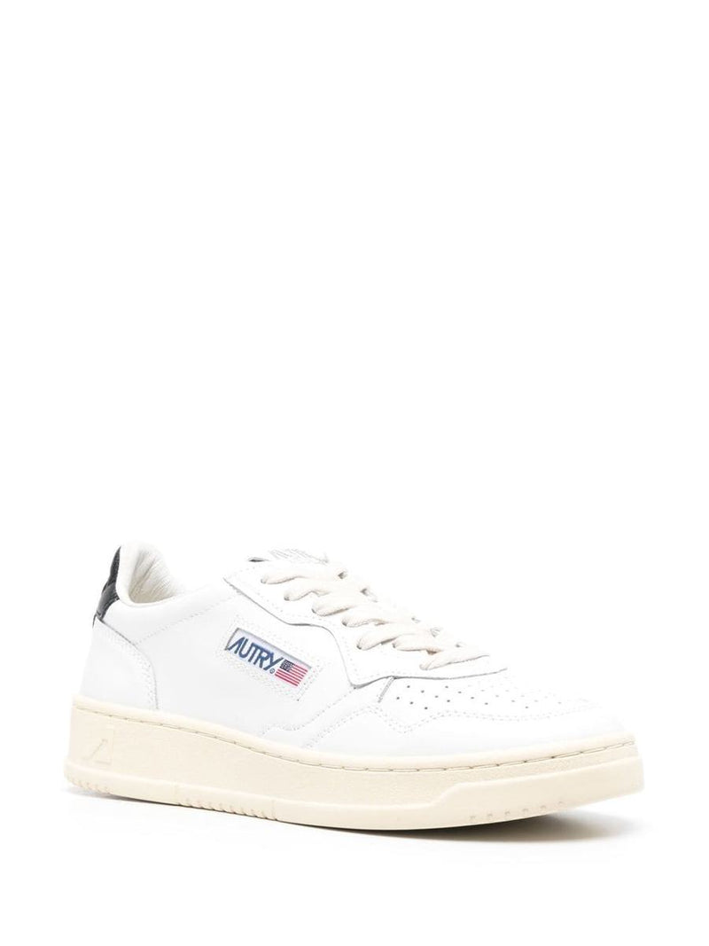 Autry 'Medalist Low' Sneakers In White Leather