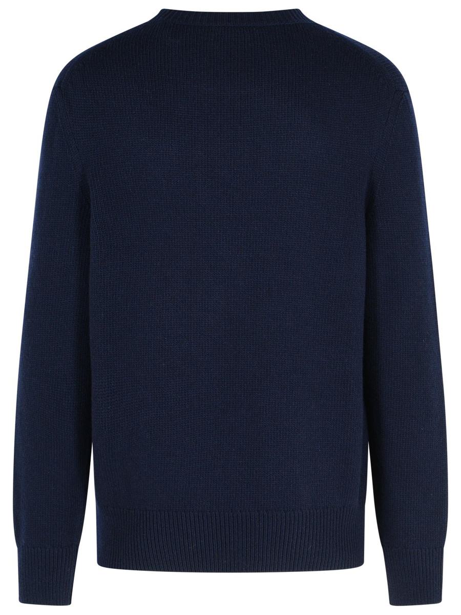 Burberry 'Snowdonia' Wool And Navy Cashmere Sweater