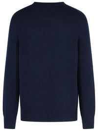 Burberry 'Snowdonia' Wool And Navy Cashmere Sweater