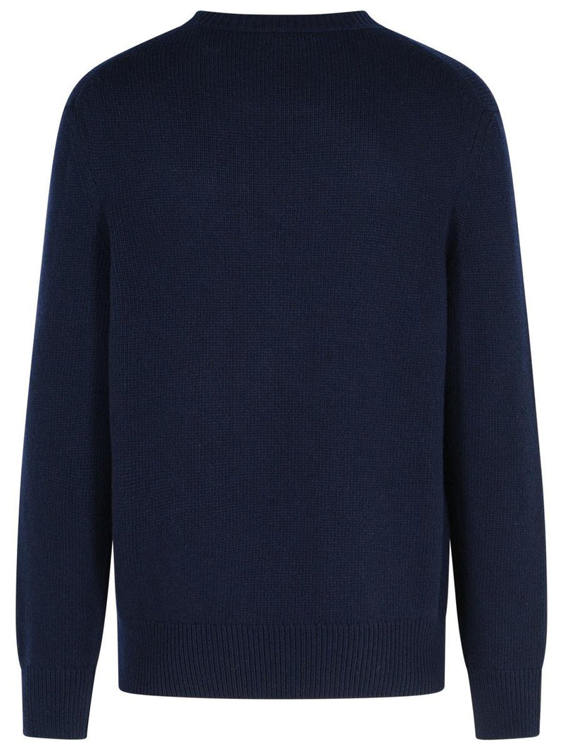 Burberry 'Snowdonia' Wool And Navy Cashmere Sweater