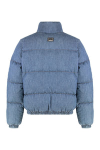 Dolce & Gabbana Puffer Jacket In Denim