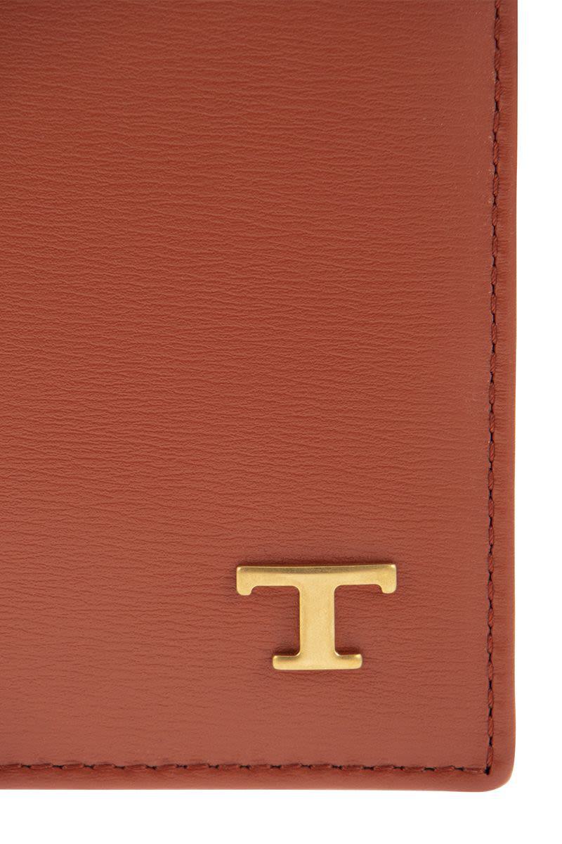 Tod'S Leather Wallet With Logo
