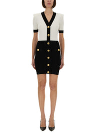 Balmain Two-Tone "Bodycon" Dress
