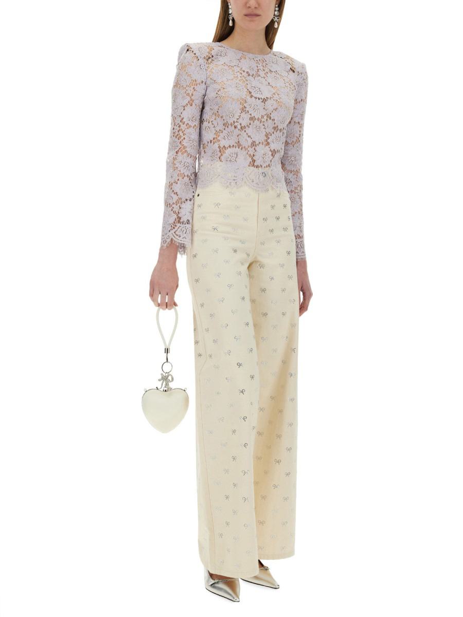 Self-Portrait Lace Top