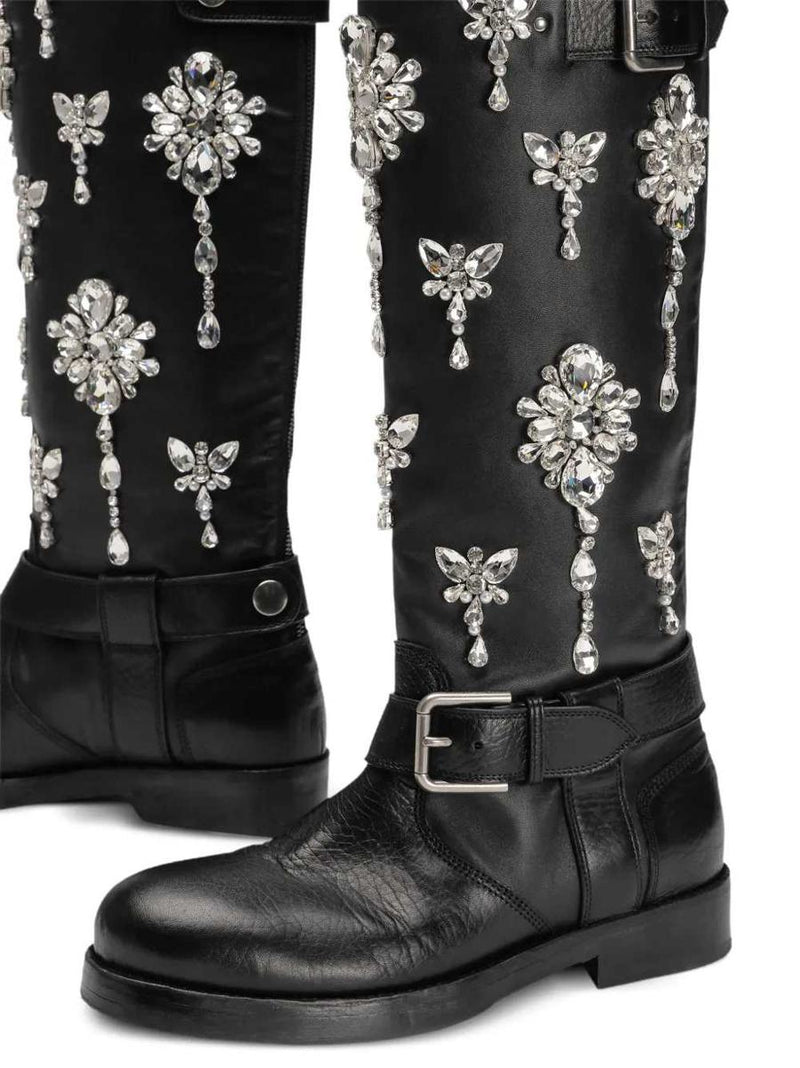 Dolce & Gabbana Rhinestone Boots