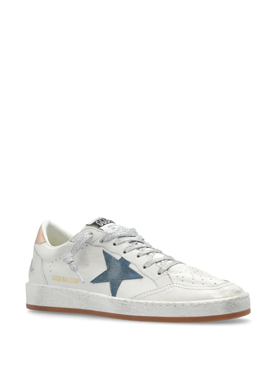 Golden Goose Ball Star Sneakers With A Worn Effect