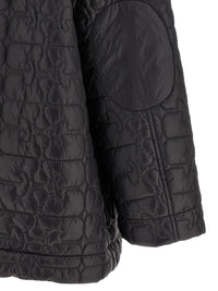 Ganni 'Black Shiny Quilt Midi' Jacket