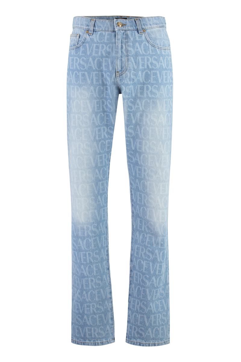 Versace 5-Pocket Straight-Leg Jeans
