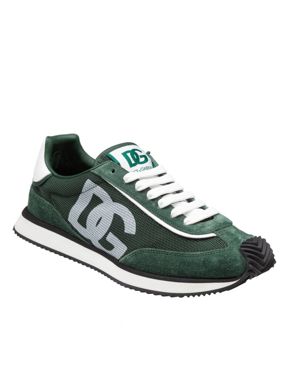 Dolce & Gabbana Canvas And Suede Sneakers