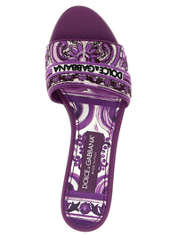 Dolce & Gabbana 'Maiolica' Embroidery Slides