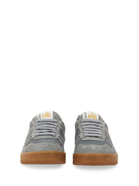Lanvin Mesh, Suede And Nappa Leather Sneaker