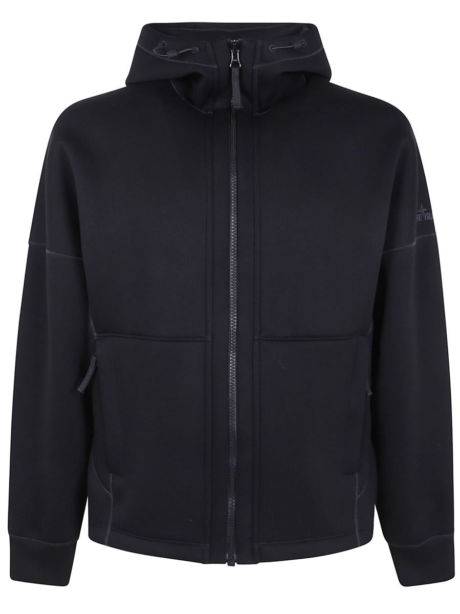 Stone Island "Scuba Fleece" Zip Up Cardigan Clothing