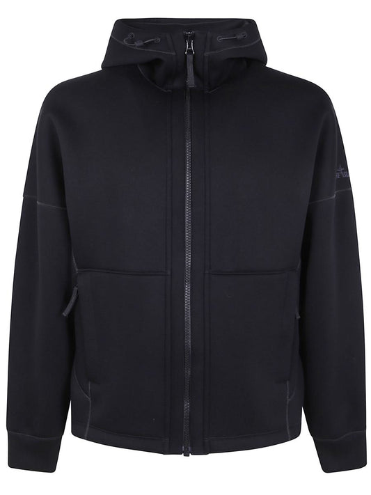 Stone Island "Scuba Fleece" Zip Up Cardigan Clothing
