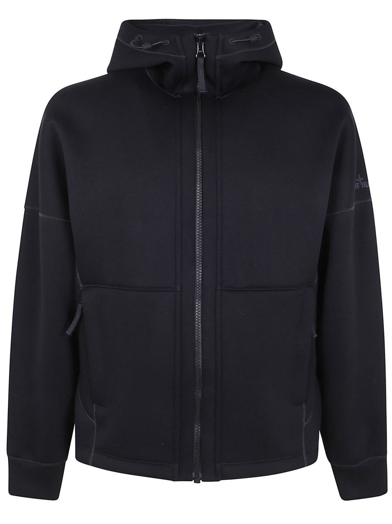 Stone Island "Scuba Fleece" Zip Up Cardigan Clothing