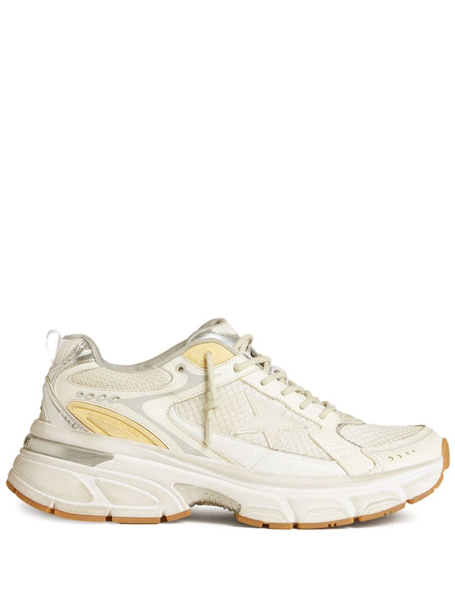 Golden Goose 'Lightstar' Sneakers In White And Yellow