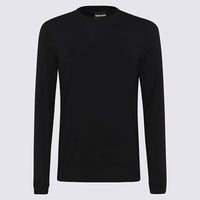 Giorgio Armani Black Viscose T-Shirt